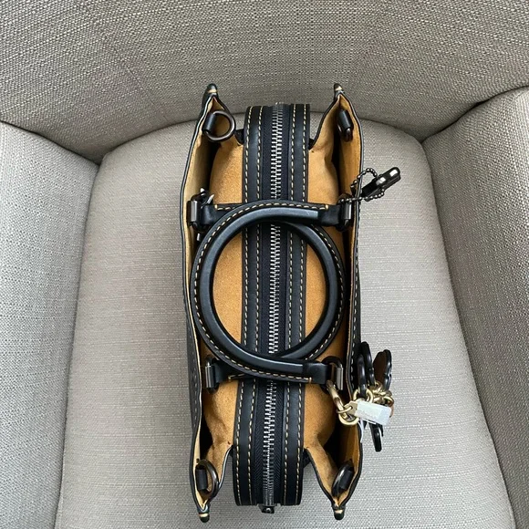 🍁SOLD Coach Rogue 30 bag black new with tags - Picture 11 of 13